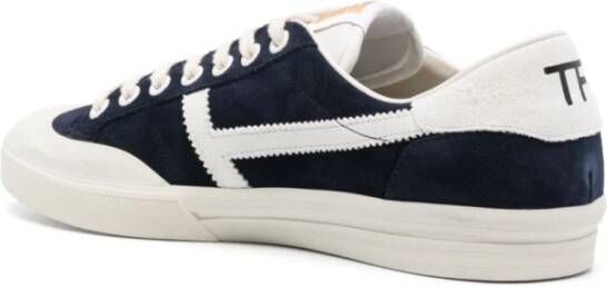Tom Ford Blauwe Sneakers voor Heren Blauw Heren