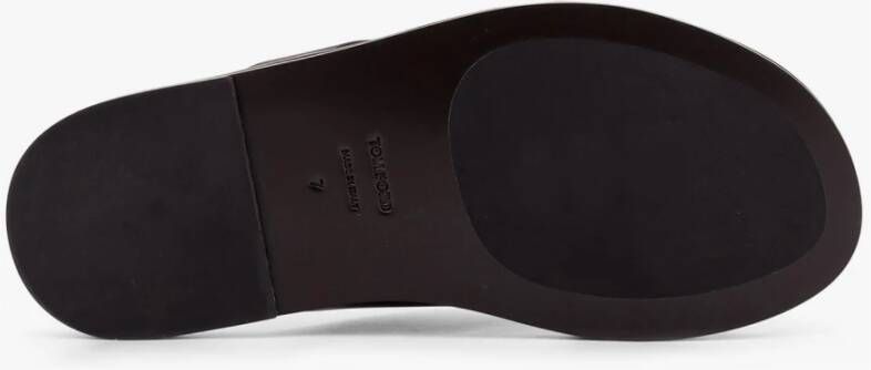 Tom Ford Bruine leren sandalen