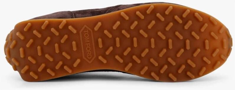 Tom Ford Bruine Sneakers met Rubber Detail