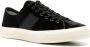 Tom Ford Cambridge Velvet Sneakers Zwart Creme Black Heren - Thumbnail 7