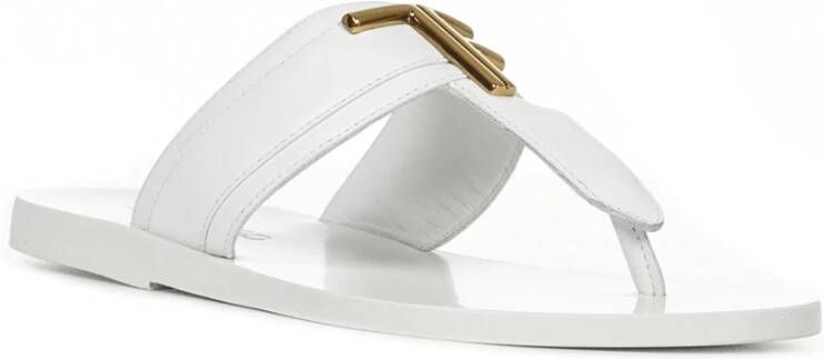 Tom Ford Glamoureuze Platte Sandalen Wit Dames