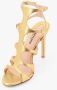 Tom Ford Gouden leren sandalen met bandjes en hoge hak - Thumbnail 2