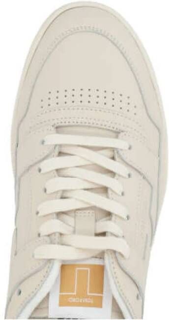 Tom Ford Grijze Sneakers met Kalfsleren Design Gray Heren