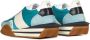Tom Ford Sage Green en Cream White Leren Sneakers Blue Heren - Thumbnail 3