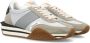 Tom Ford James Sneakers Zilver+crème Ss24 Multicolor Heren - Thumbnail 2