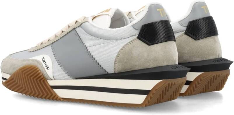 Tom Ford James Sneakers Zilver+crème Ss24 Multicolor Heren