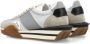 Tom Ford James Sneakers Zilver+crème Ss24 Multicolor Heren - Thumbnail 4