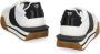 Tom Ford Leren lage sneakers met contrasterende inzetstukken Multicolor Heren - Thumbnail 3