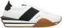Tom Ford Leren lage sneakers met contrasterende inzetstukken White Heren - Thumbnail 2