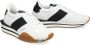 Tom Ford Leren lage sneakers met contrasterende inzetstukken White Heren - Thumbnail 3