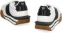 Tom Ford Leren lage sneakers met contrasterende inzetstukken White Heren - Thumbnail 4