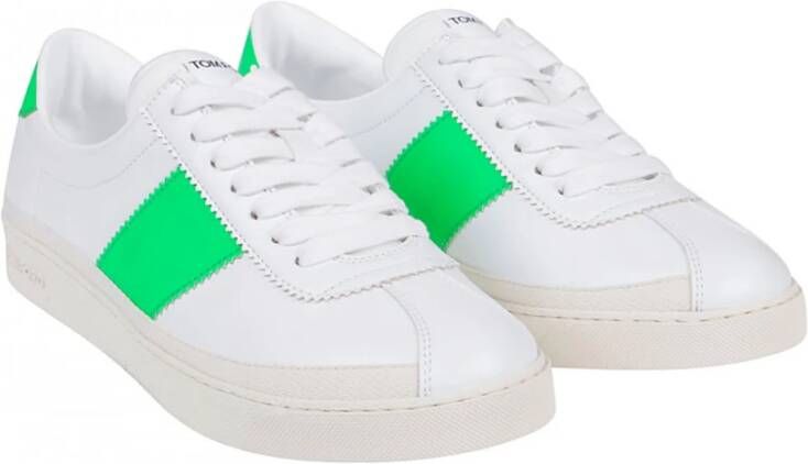 Tom Ford Leren Sneakers White Heren