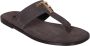 Tom Ford Bruine Leren Sandalen Stijlvolle Herenschoenen Brown Heren - Thumbnail 8