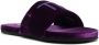 Tom Ford Paarse Monogram Fluweel Sandalen Purple Heren - Thumbnail 3