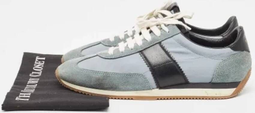 Tom Ford Pre-owned Fabric sneakers Blue Heren