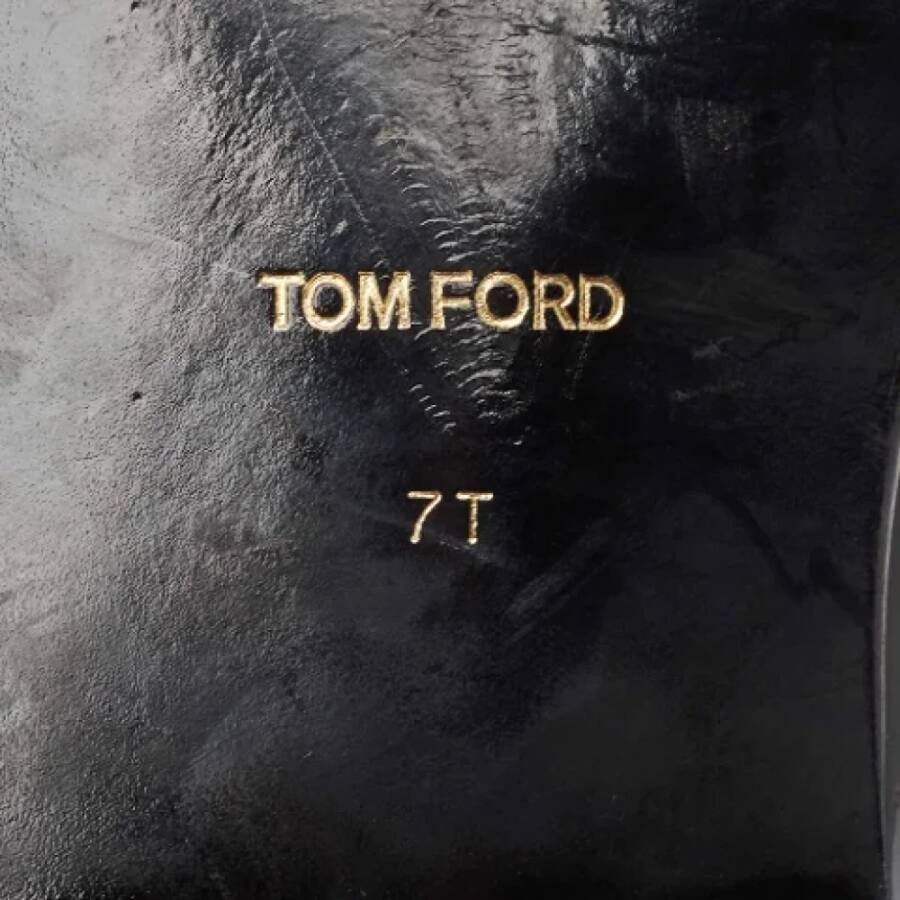 Tom Ford Pre-owned Leather flats Black Heren