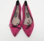 Tom Ford Pre-owned Leather flats Purple Dames - Thumbnail 3