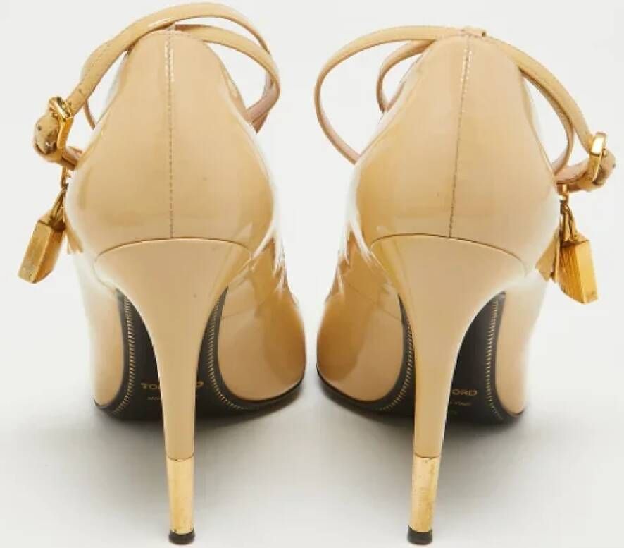 Tom Ford Pre-owned Leather heels Beige Dames