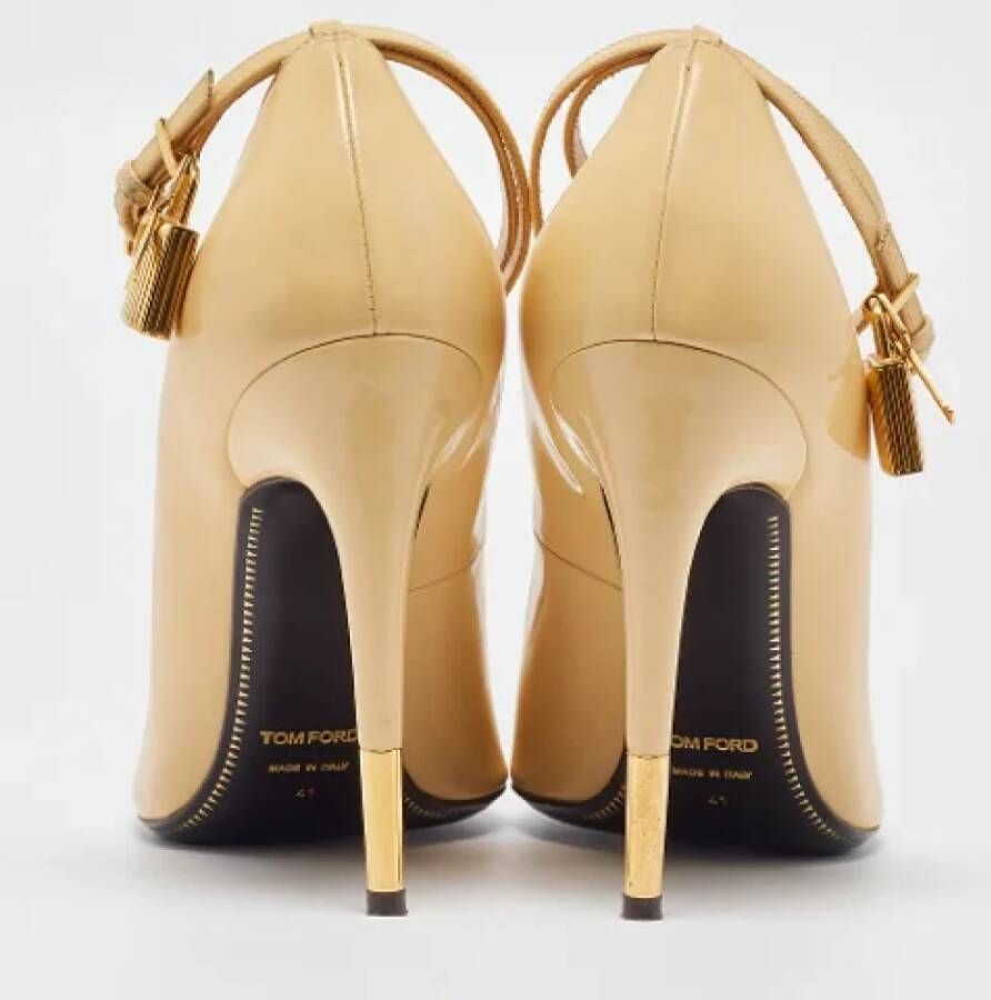 Tom Ford Pre-owned Leather heels Beige Dames