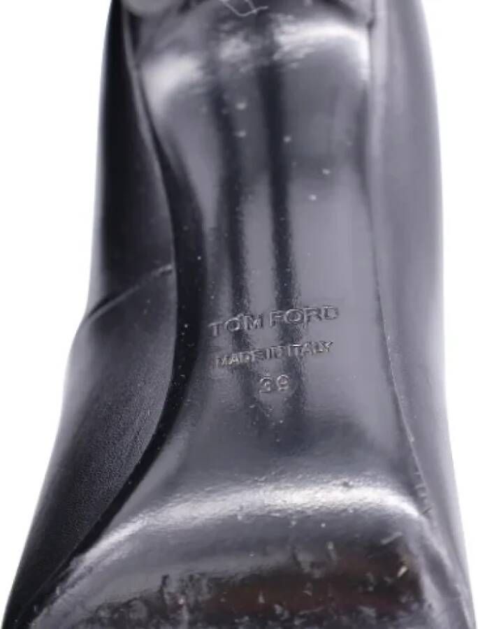 Tom Ford Pre-owned Leather heels Black Dames