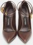 Tom Ford Pre-owned Leather heels Brown Dames - Thumbnail 3