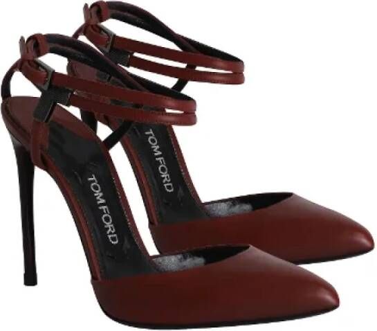Tom Ford Pre-owned Leather heels Red Dames