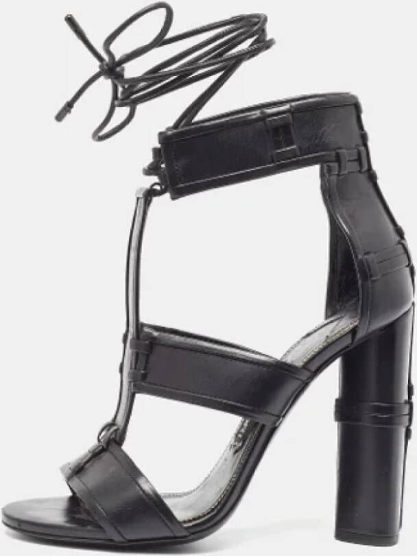 Tom Ford Pre-owned Leather sandals Black Dames