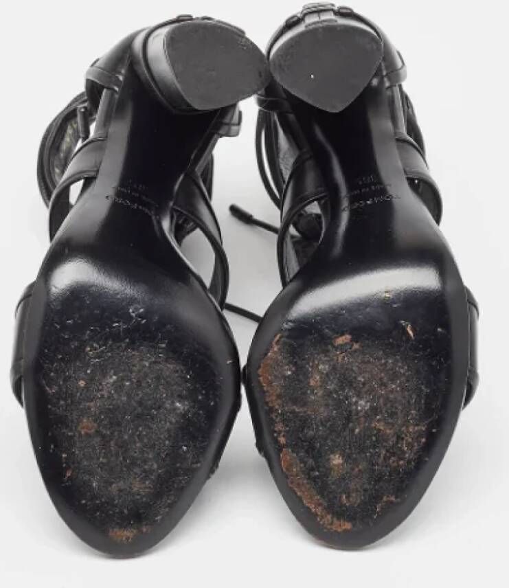 Tom Ford Pre-owned Leather sandals Black Dames