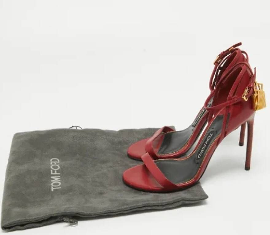 Tom Ford Pre-owned Leather sandals Red Dames