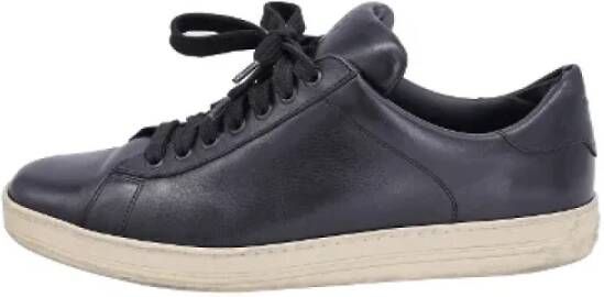 Tom Ford Pre-owned Leather sneakers Black Heren