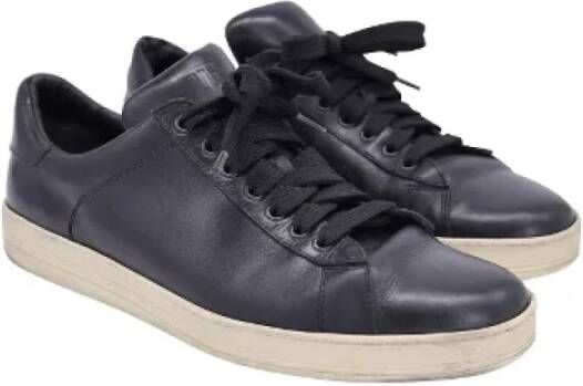 Tom Ford Pre-owned Leather sneakers Black Heren