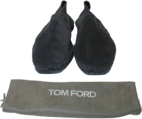 Tom Ford Pre-owned Suede flats Blue Heren