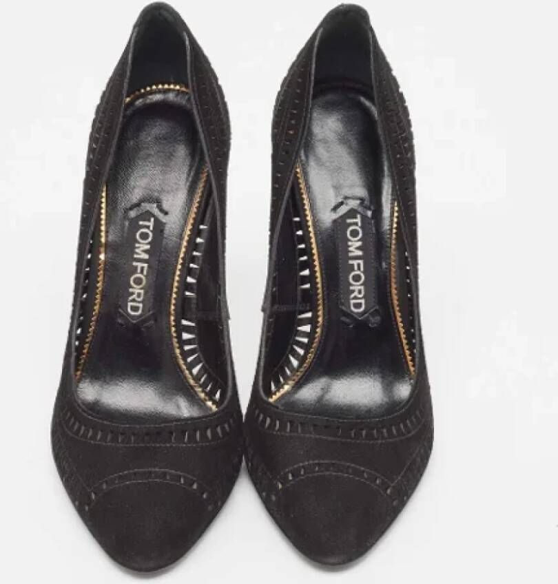Tom Ford Pre-owned Suede heels Black Dames