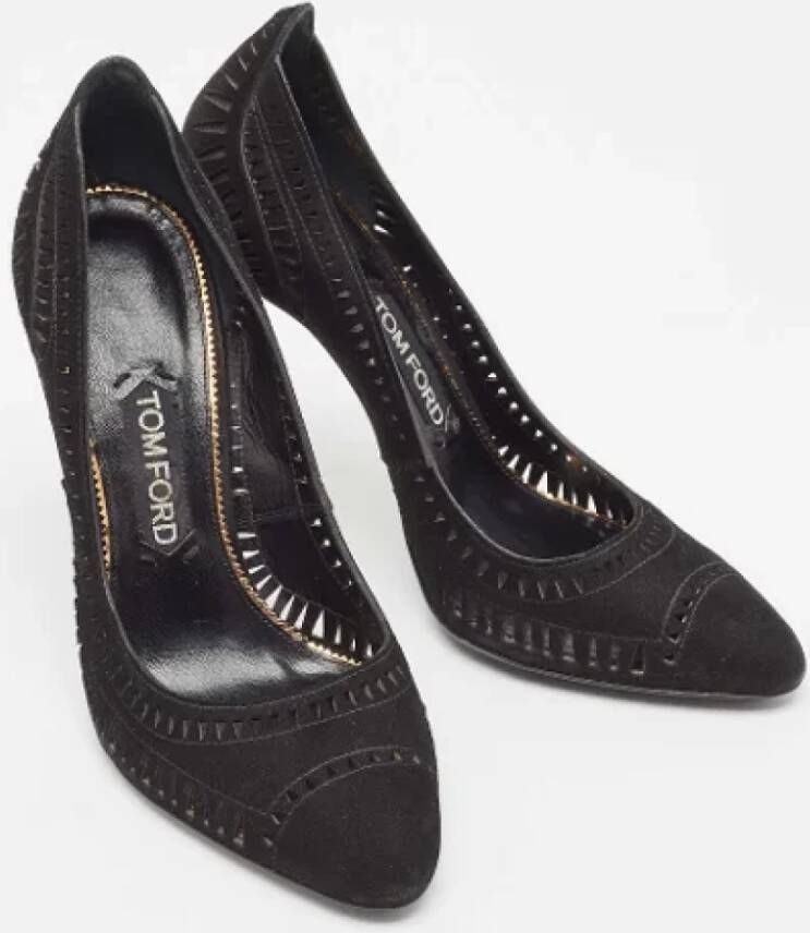 Tom Ford Pre-owned Suede heels Black Dames