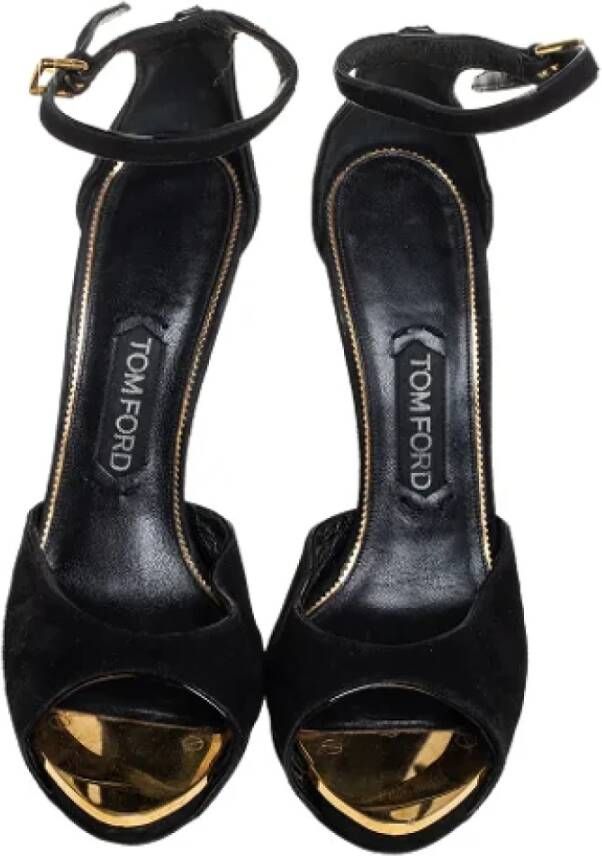 Tom Ford Pre-owned Suede sandals Black Dames