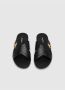 Tom Ford Zwarte Instap Sandalen met Gouden T Hardware Black Heren - Thumbnail 16