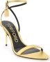 Tom Ford Elegante Stiletto Hak Hangslot Sandalen Yellow Dames - Thumbnail 10