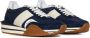 Tom Ford Blauwe Leren Sneakers met Panelen Design Blue Heren - Thumbnail 2