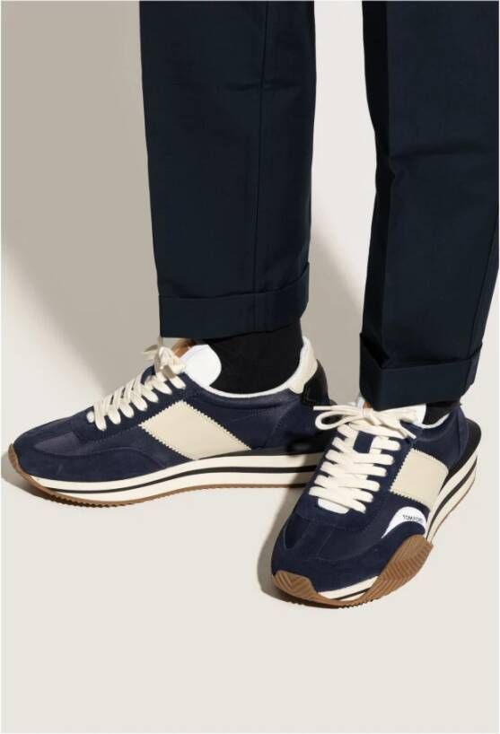 Tom Ford Sneakers James Blue Heren