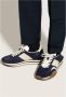 Tom Ford Blauwe Leren Sneakers met Panelen Design Blue Heren - Thumbnail 4