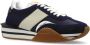 Tom Ford Blauwe Leren Sneakers met Panelen Design Blue Heren - Thumbnail 6