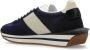 Tom Ford Blauwe Leren Sneakers met Panelen Design Blue Heren - Thumbnail 7