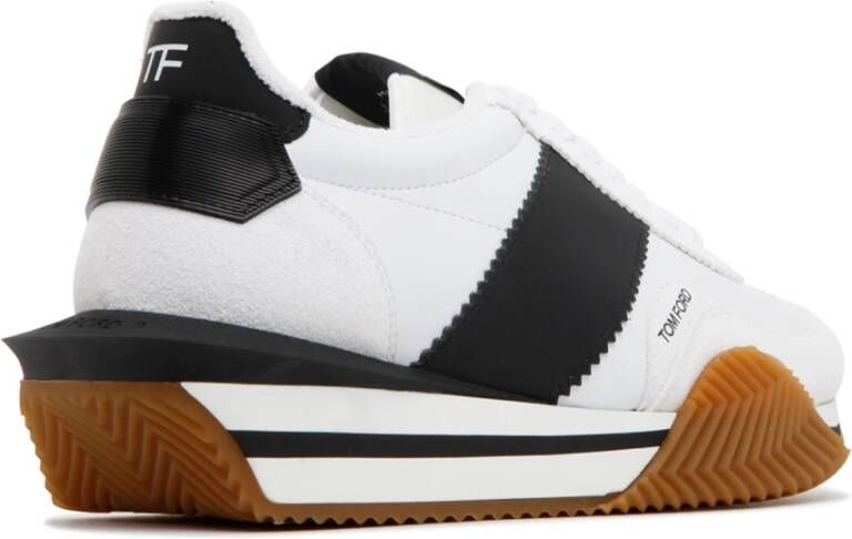 Tom Ford Stijlvolle lage sneakers voor heren Wit Heren