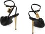 Tom Ford Metallic Stiletto Heel Kalfsleren Sandalen - Thumbnail 2