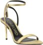 Tom Ford Elegante Stiletto Hak Hangslot Sandalen Yellow Dames - Thumbnail 2