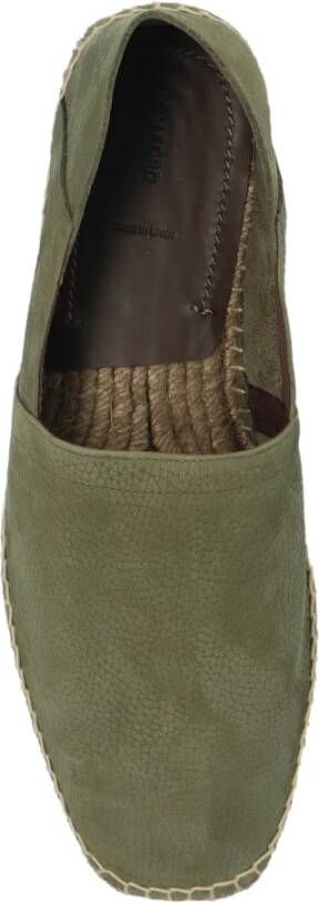 Tom Ford Suède espadrilles Green Heren