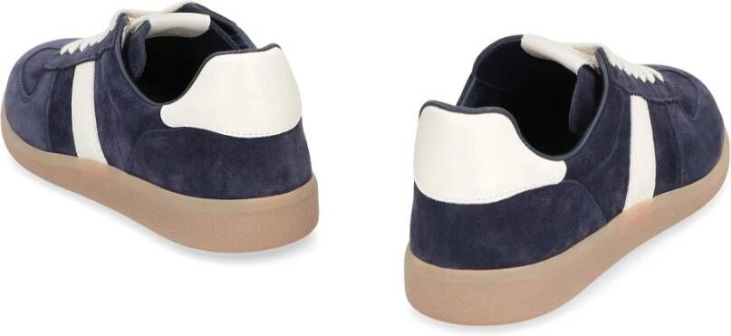 Tom Ford Suède sneakers met leren hielinzetstuk