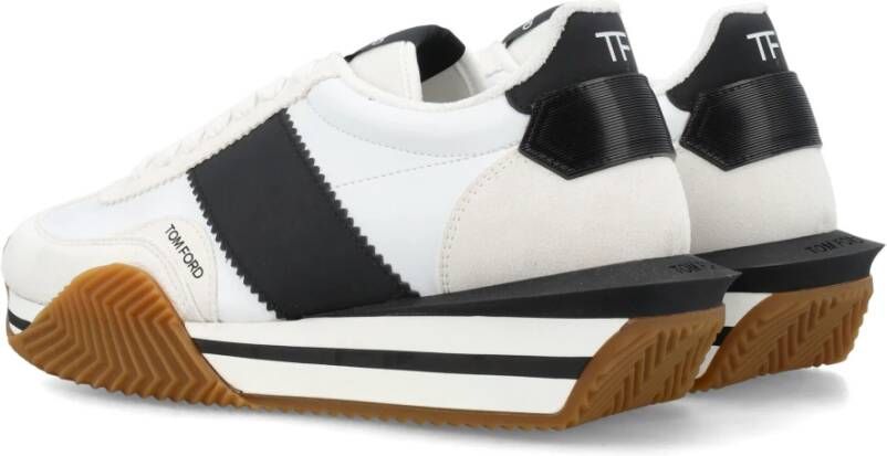 Tom Ford Witte Sneakers met Leren Details Multicolor Heren