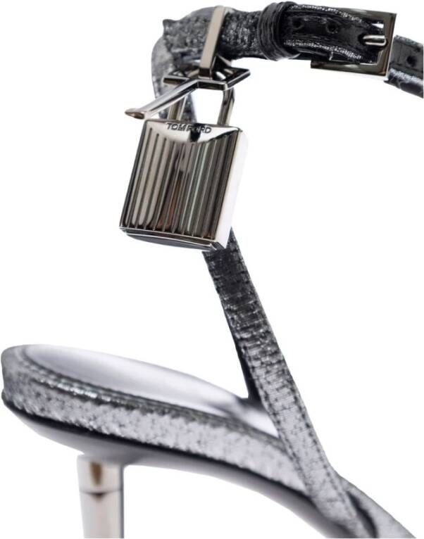 Tom Ford Zilveren Sandalen voor Stijlvolle Zomerlook