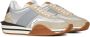 Tom Ford Witte Sneakers Ronde Neus Geborduurd Logo Multicolor Heren - Thumbnail 19